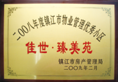 2008年度镇江市物业管理小区